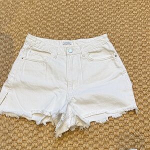 WeWoreWhat White High-Rise Jean Shorts Size 27
